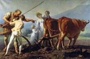 the ploughing lesson by François André Vincent